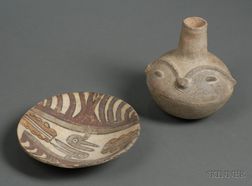 Two Pre-Columbian Pottery Vessels